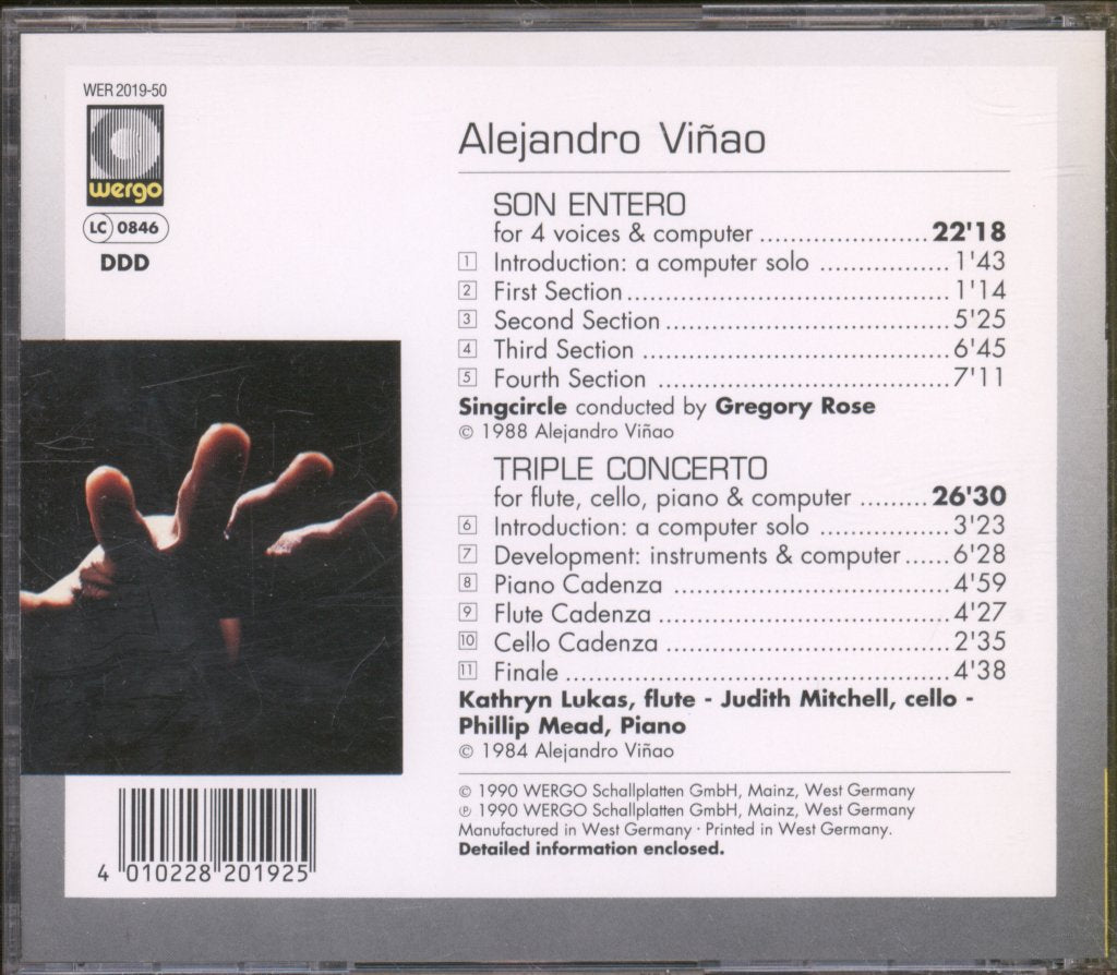 Alejandro Viñao - Son Entero · Triple Concerto - Cd