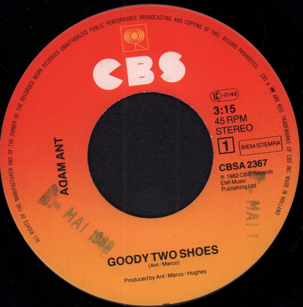 Adam Ant - Goody Two Shoes - 7 Inch