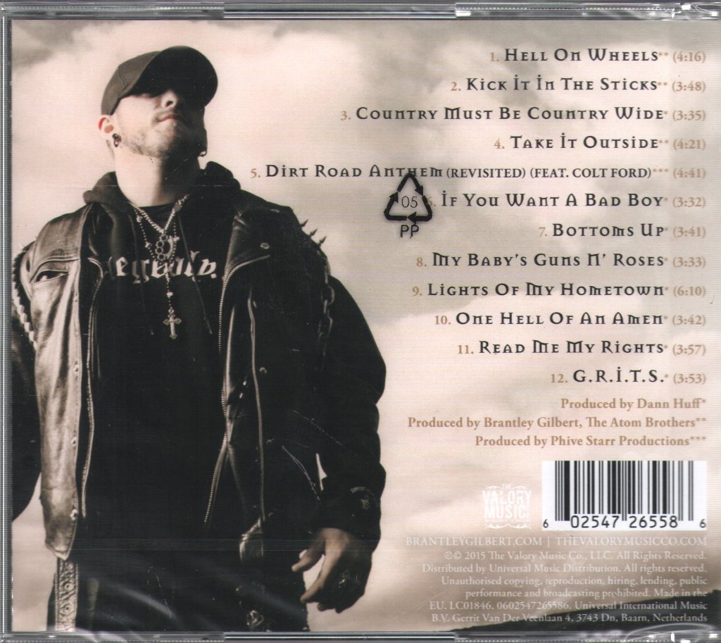 Brantley Gilbert - Read Me My Rights - Cd