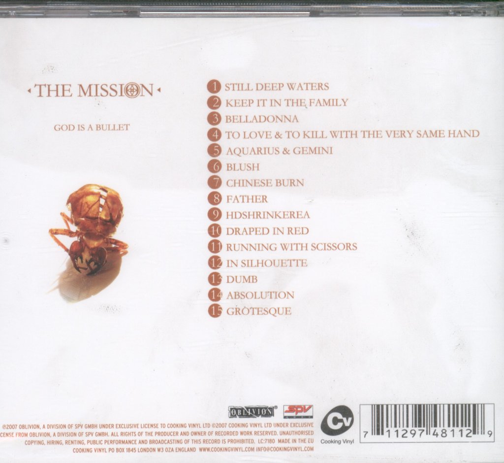 Mission - God Is A Bullet - Cd