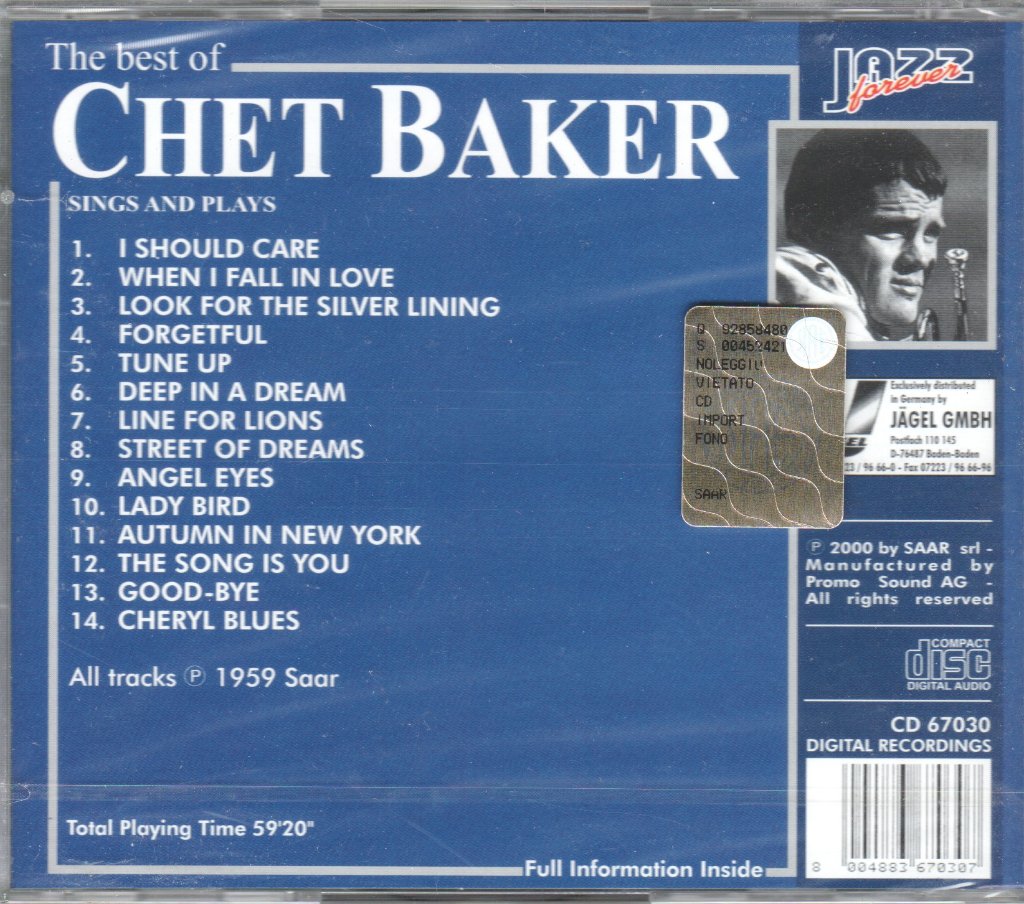 Chet Baker - Best Of Chet Baker Sings And Plays - Cd