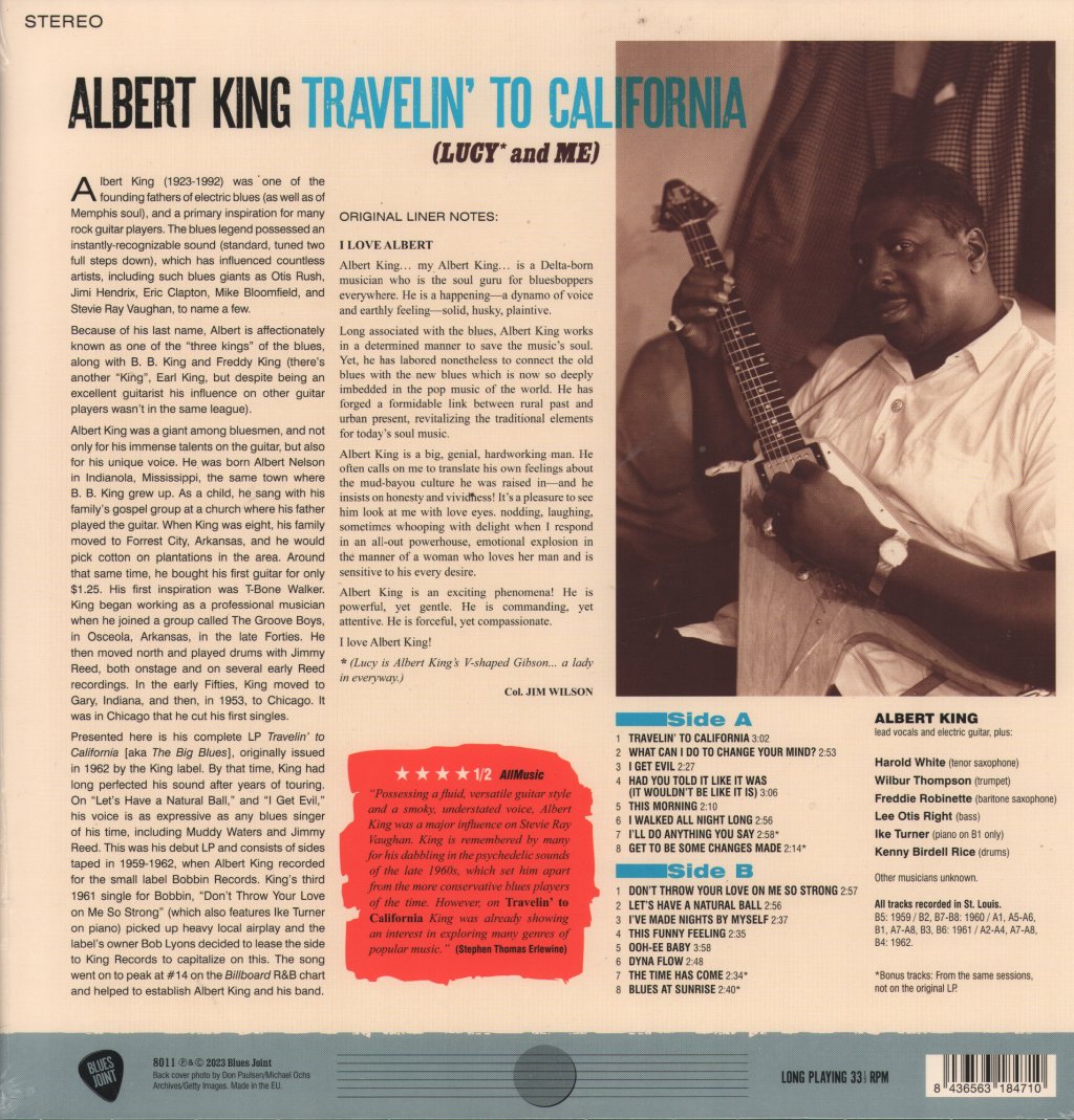 Albert King - Travelin' To California - Lp