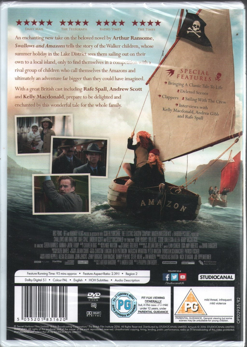 Swallows and Amazons (Film) - Swallows and Amazons - Dvd