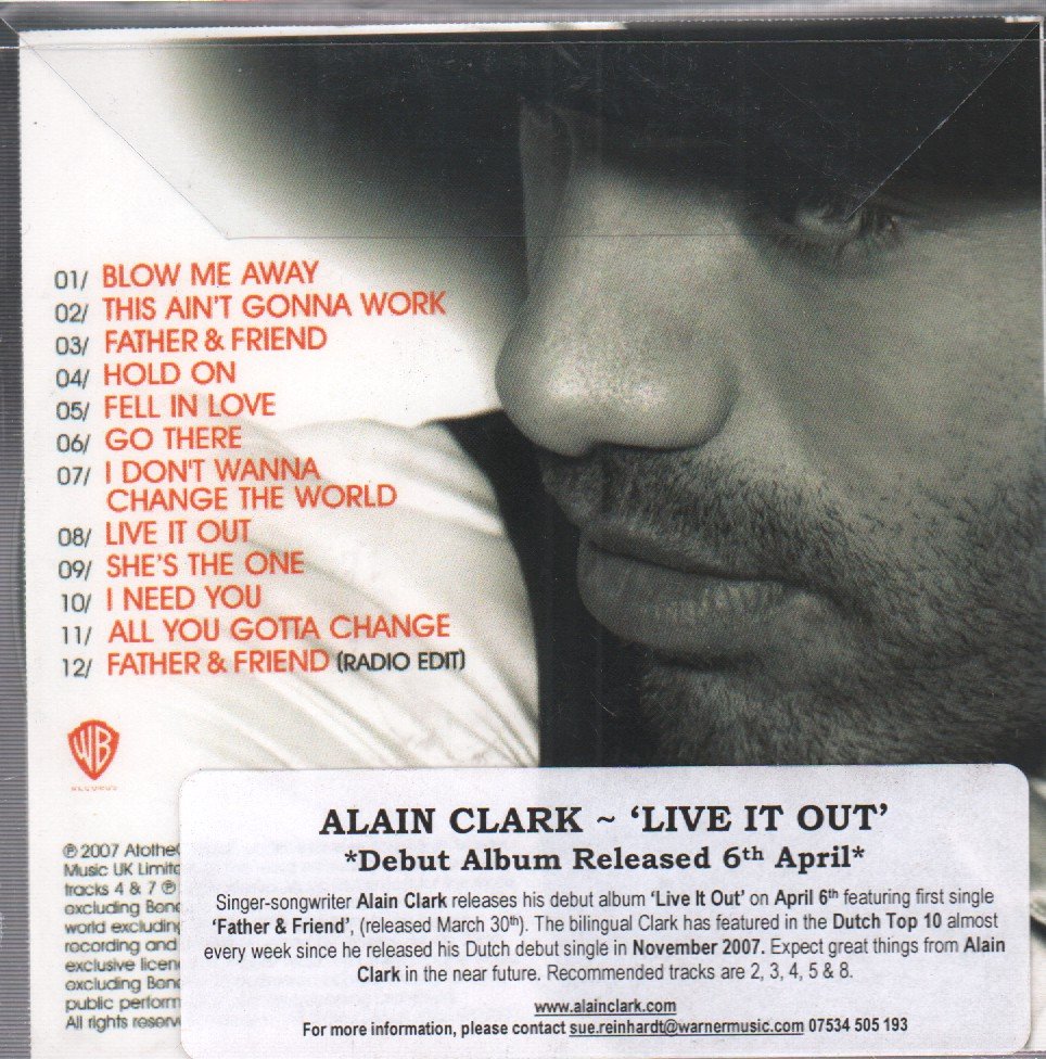 Alain Clark - Live It Out - Cdr