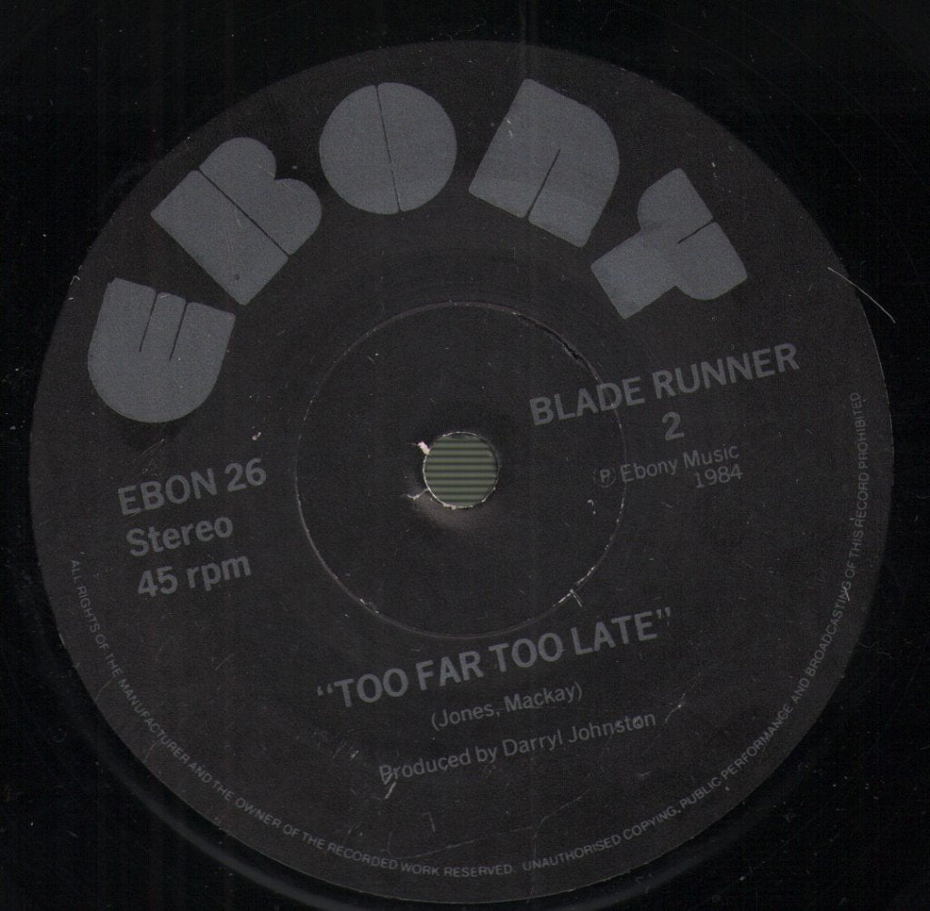 Blade Runner - Back Street Lady - 7 Inch