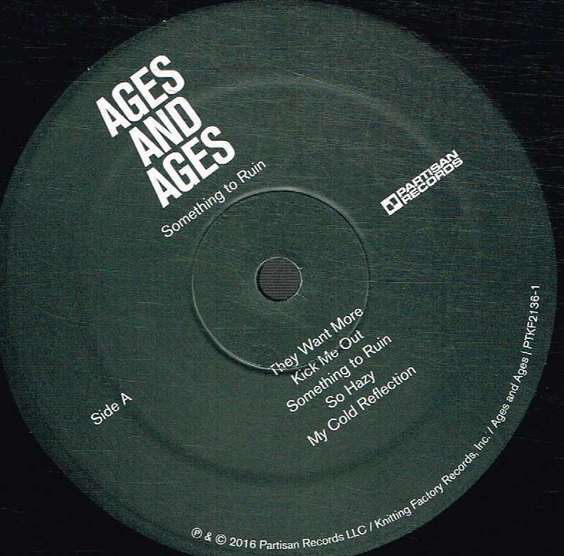 Ages and Ages - Something To Ruin - Lp