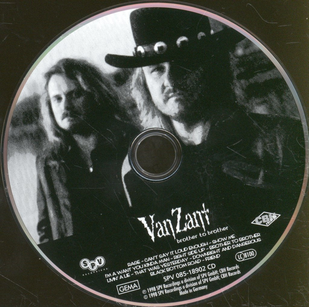 Van Zant - Brother To Brother - Cd