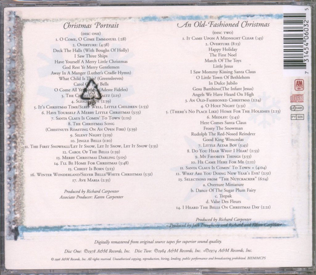 Carpenters - Christmas Collection - Double Cd