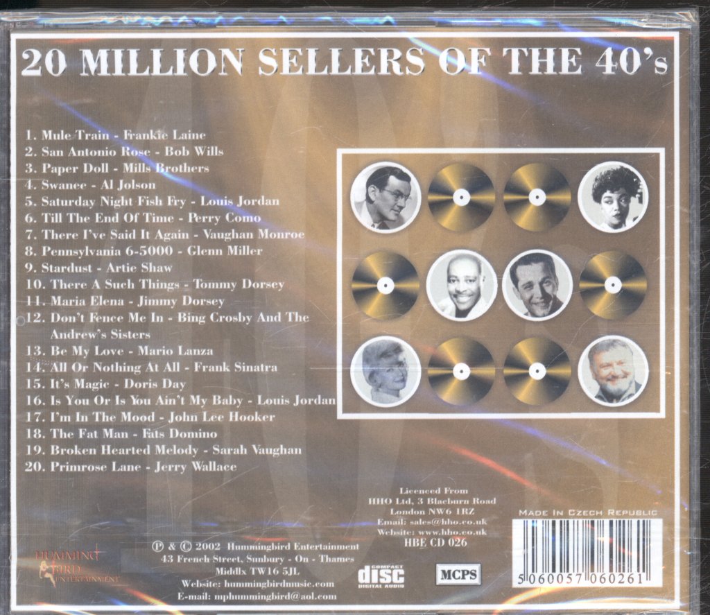 Various Artists - 20 Million Sellers Of The 40'S - Cd