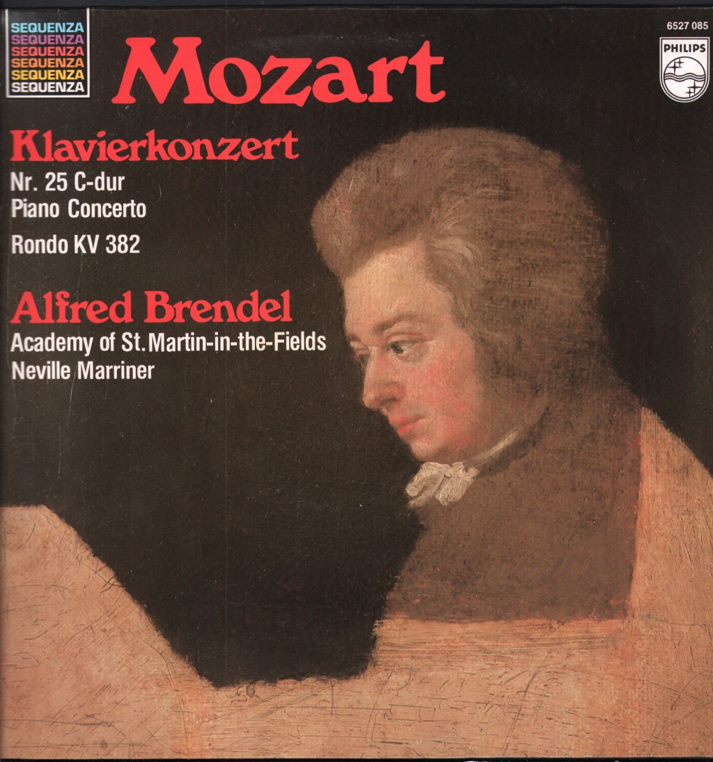 Alfred Brendel / Neville Marriner / Academy Of St. Martin In The Fields - Mozart - Klavierkonzert Nr. 25 C-Dur / Rondo KV 382 - Lp