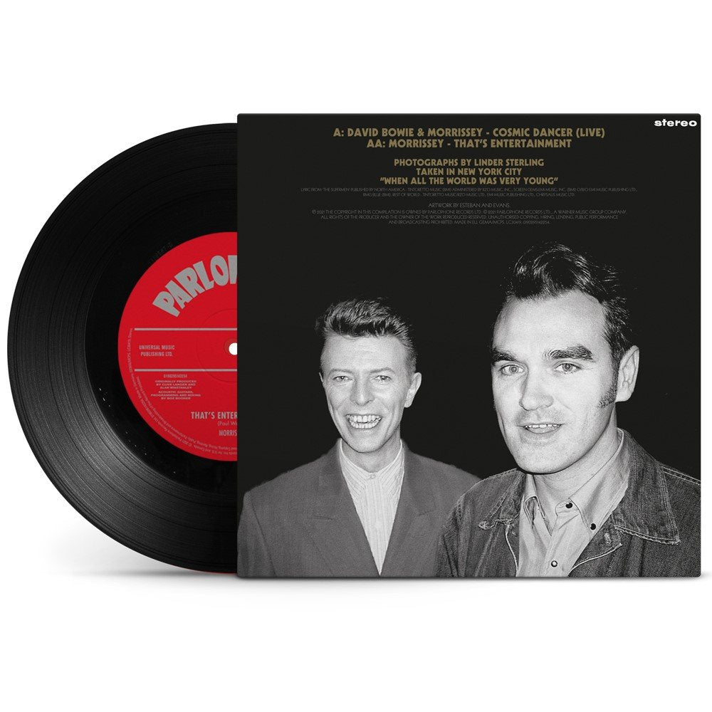 Morrissey & David Bowie - Cosmic Dancer / That's Entertainment - 7 Inch