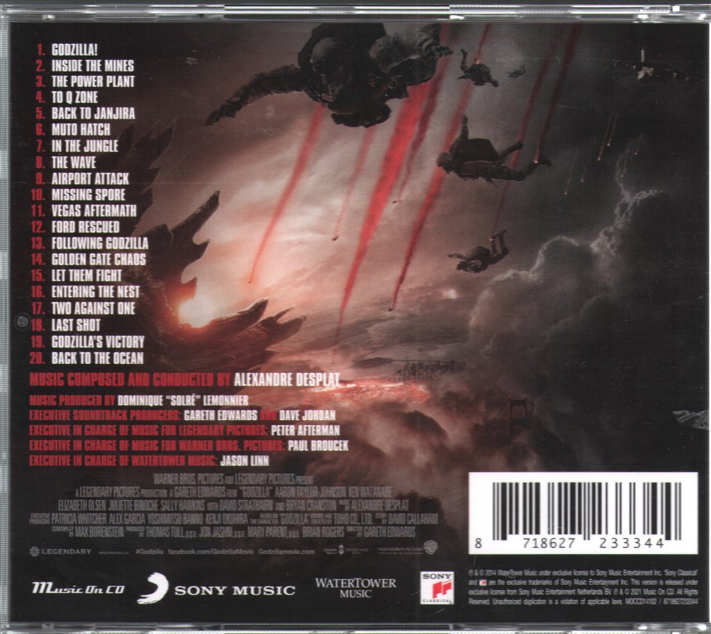 Alexandre Desplat - Godzilla (Original Motion Picture Soundtrack) - Cd