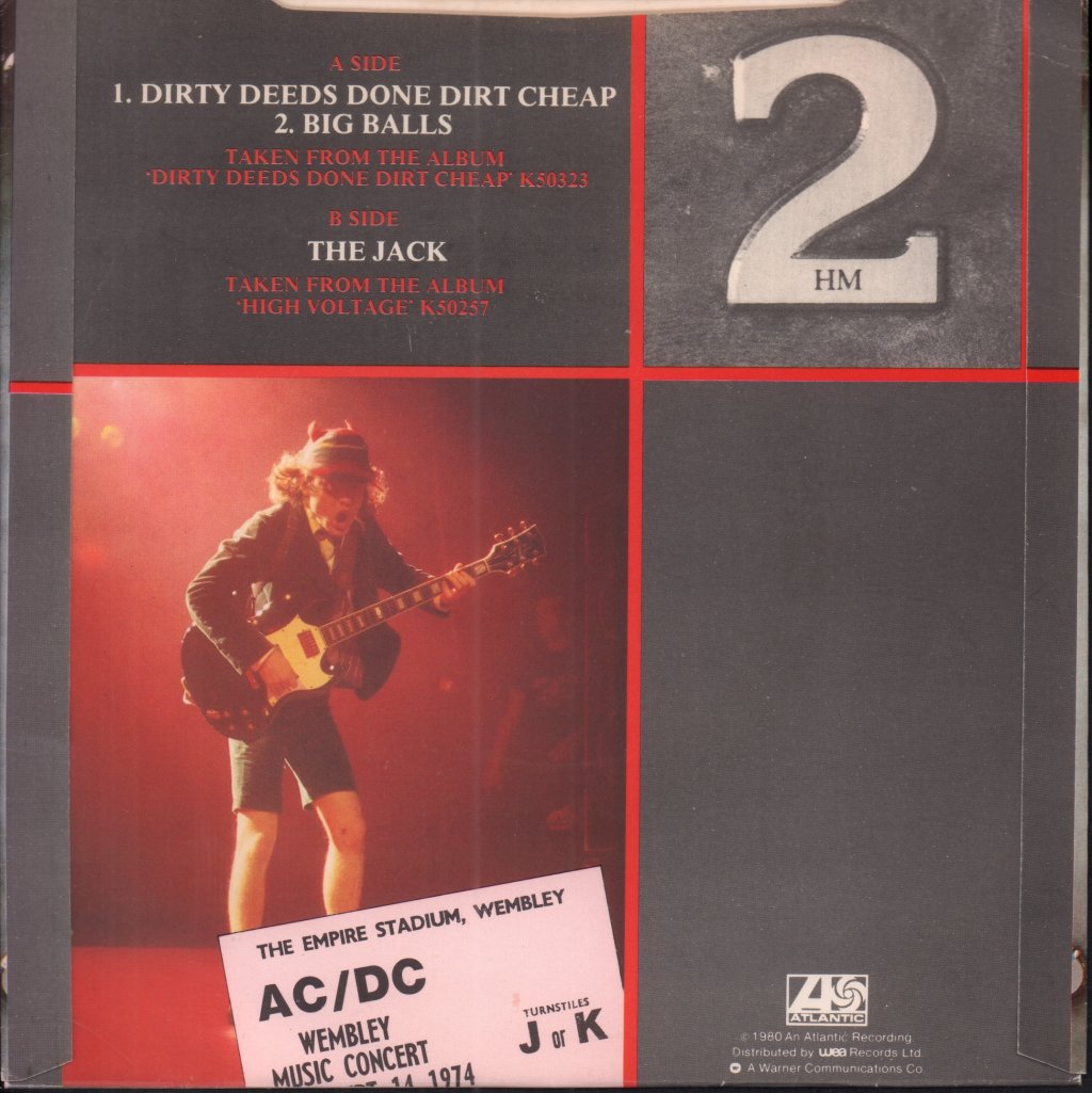 AC/DC - Dirty Deeds Done Dirt Cheap - 7 Inch