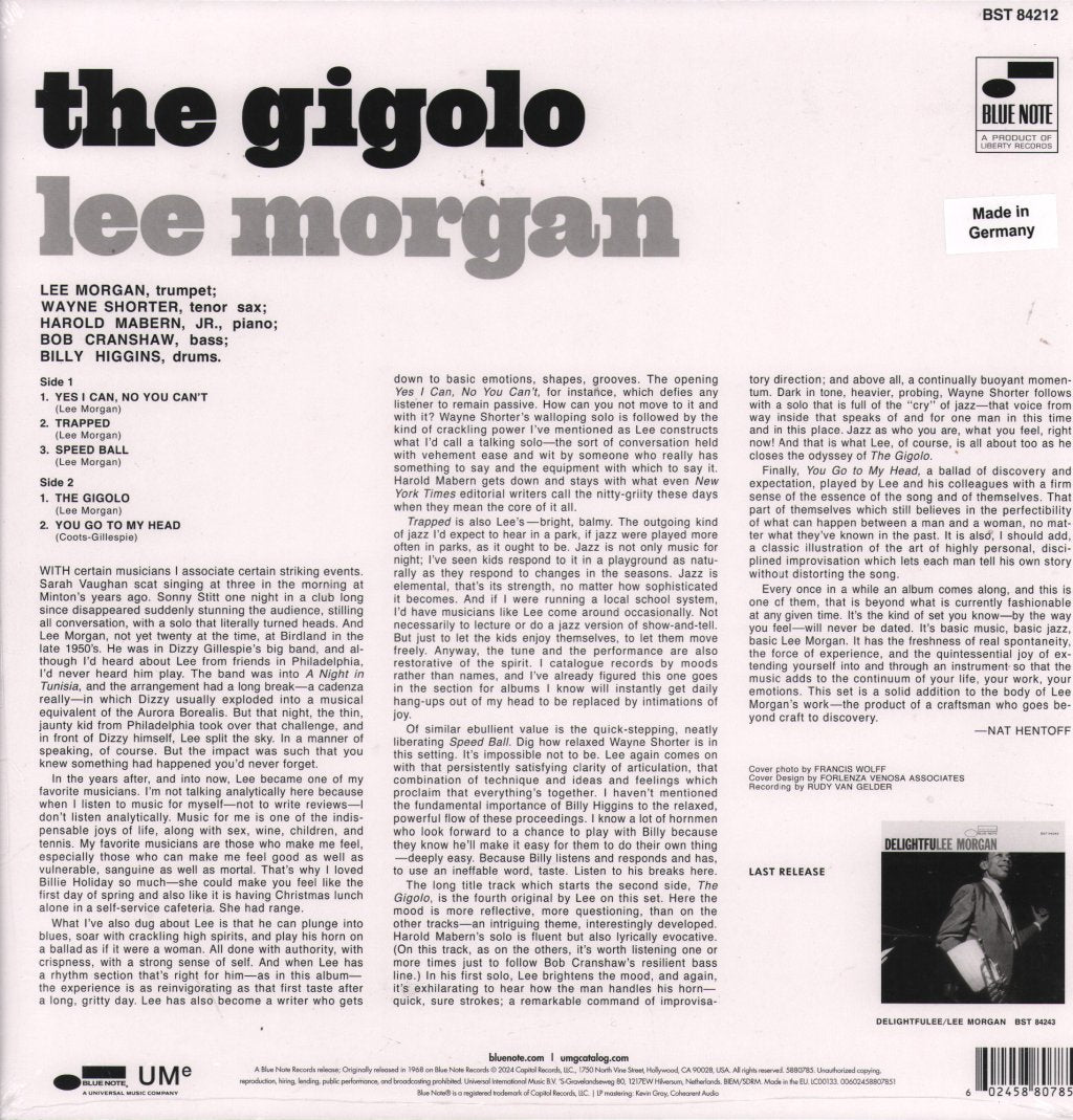 Lee Morgan - Gigolo - Lp