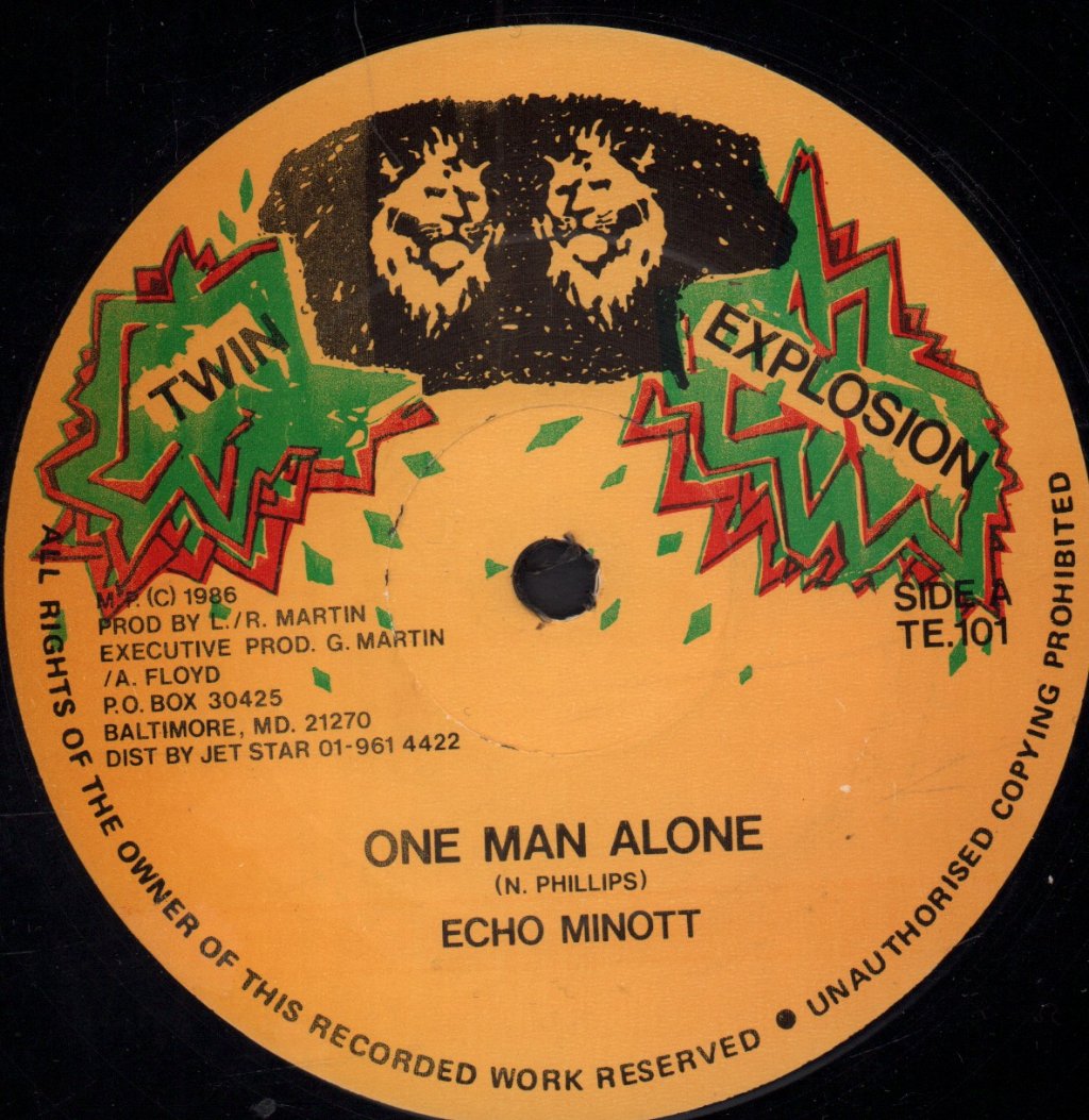 Echo Minott - One Man Alone - 12 Inch