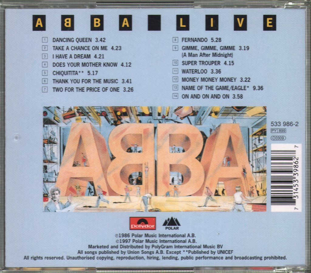 ABBA - Live - Cd