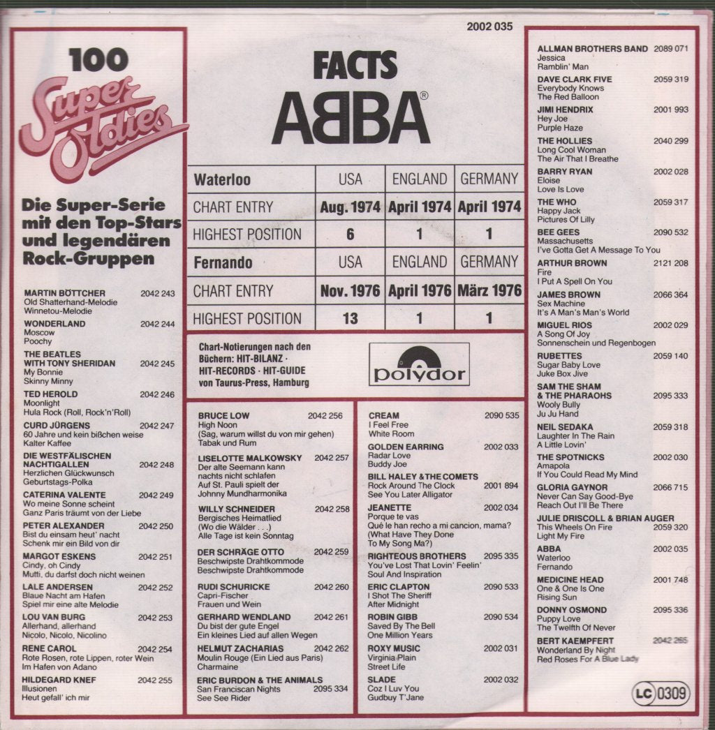 ABBA - Waterloo/Fernando - 7 Inch