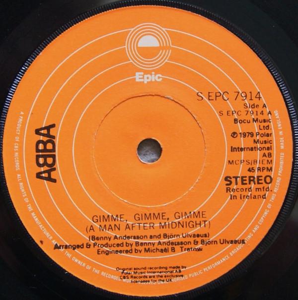 ABBA - Gimme! Gimme! Gimme! (A Man After Midnight) - 7 Inch