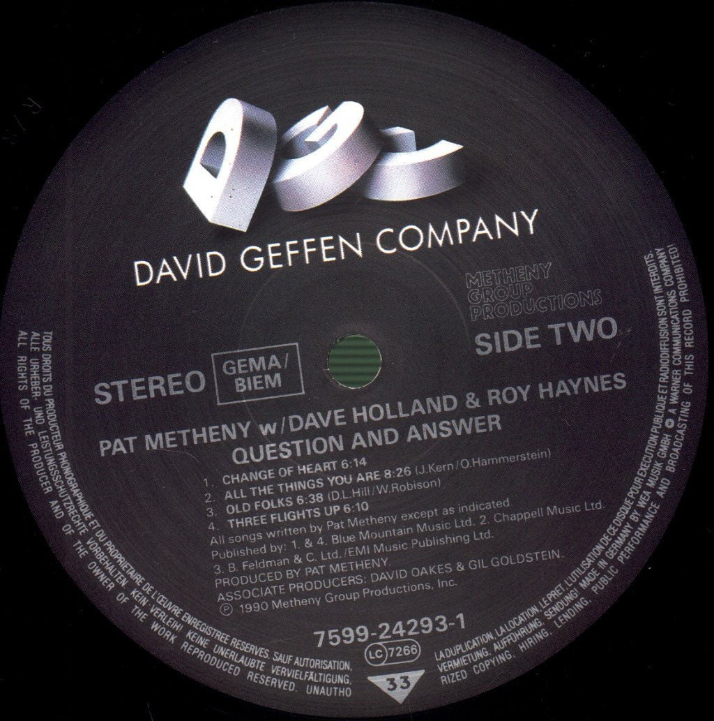 Pat Metheny / Dave Holland / Roy Haynes - Question And Answer - Lp