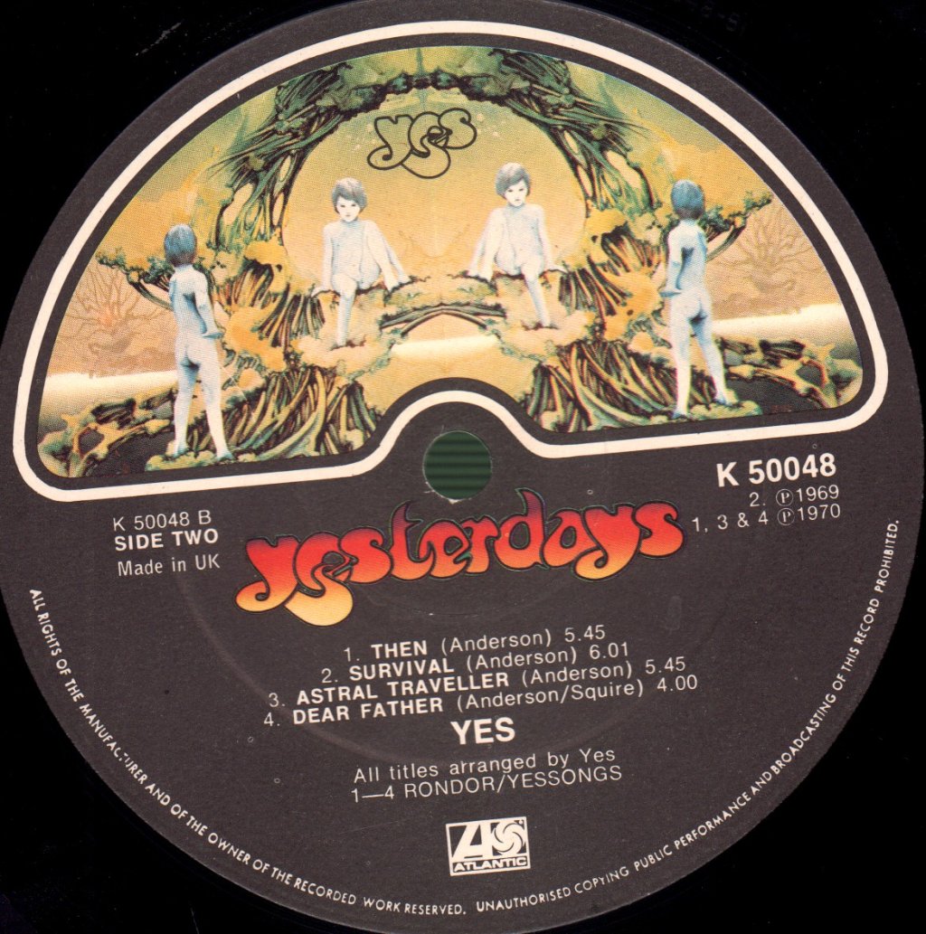 Yes - Yesterdays - Lp