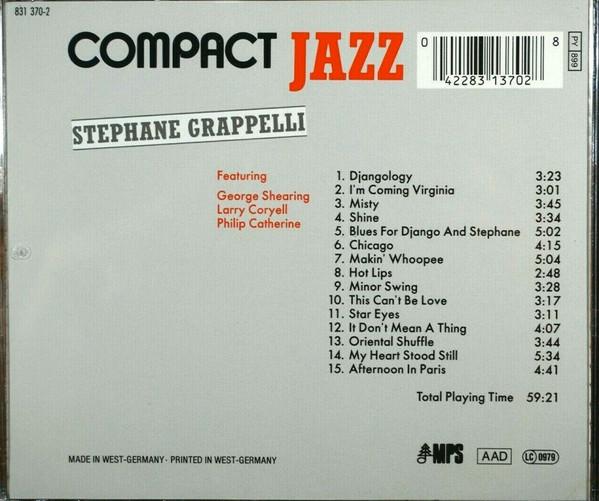 Stephane Grappelli - Stephane Grappelli - Cd