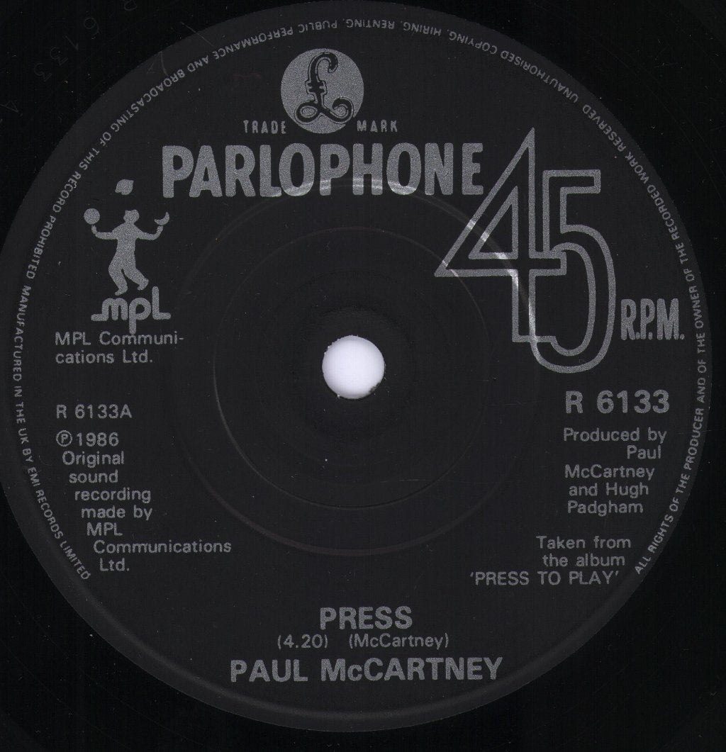 Paul McCartney - Press - 7 Inch