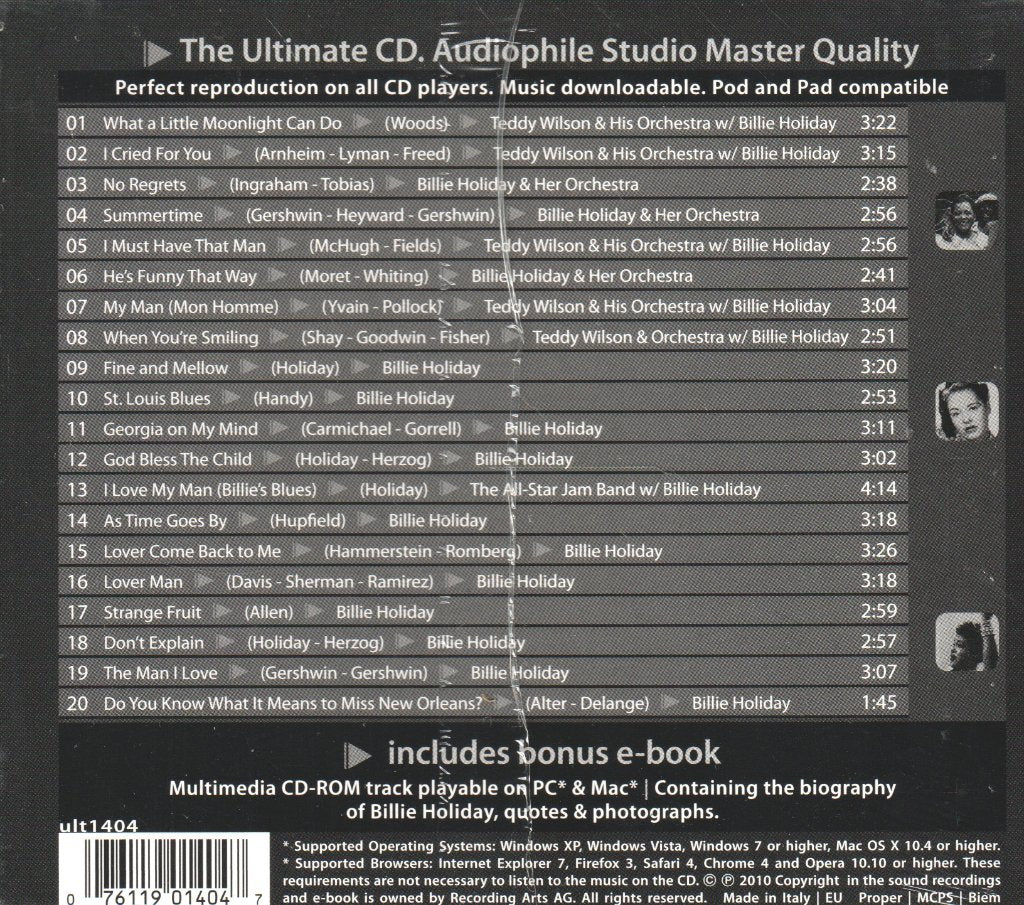 Billie Holiday - Ultimate CD - Cd