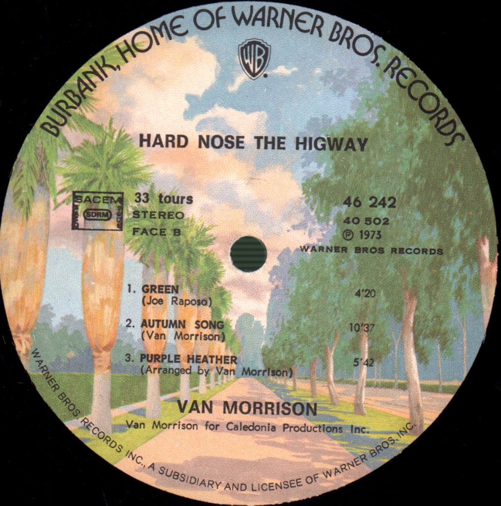 Van Morrison - Hard Nose The Highway - Lp