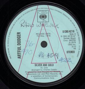 Artful Dodger (70'S Group) - Silver And Gold - 7 Inch