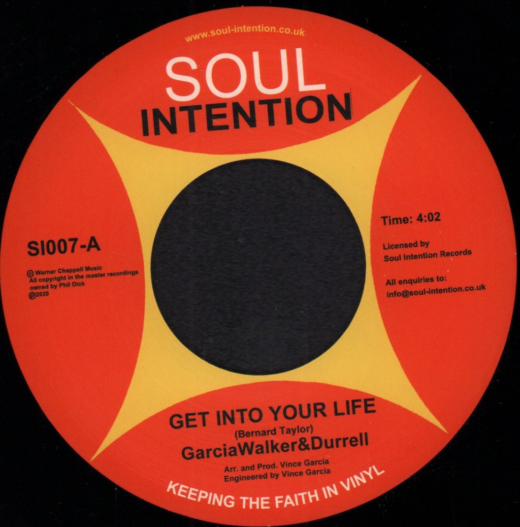 GarciaWalker&Durrell - Get Into Your Life - 7 Inch