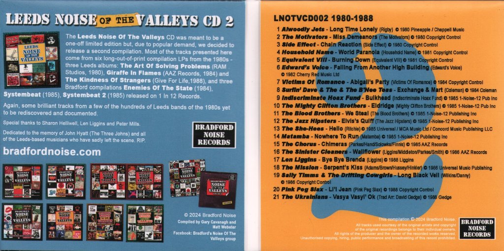 Leeds Noise Of The Valleys - CD 2 1980-1988 - Cd