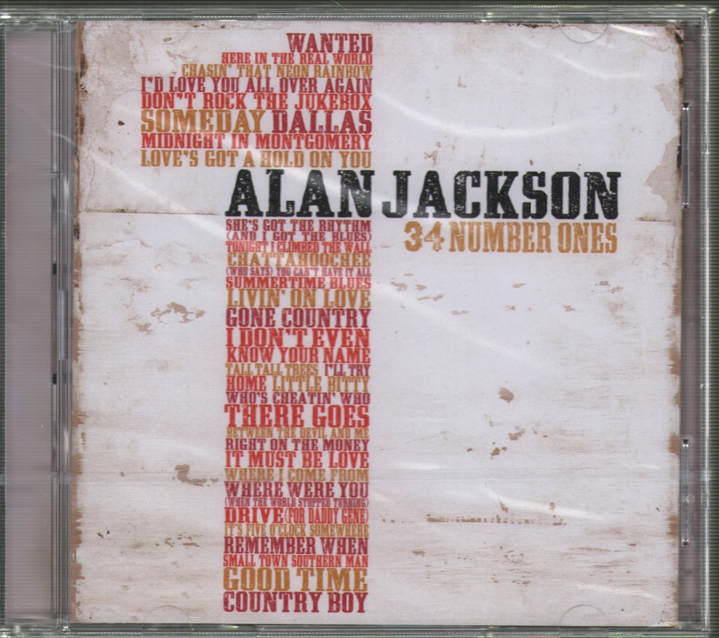 Alan Jackson - 34 Number Ones - Cd