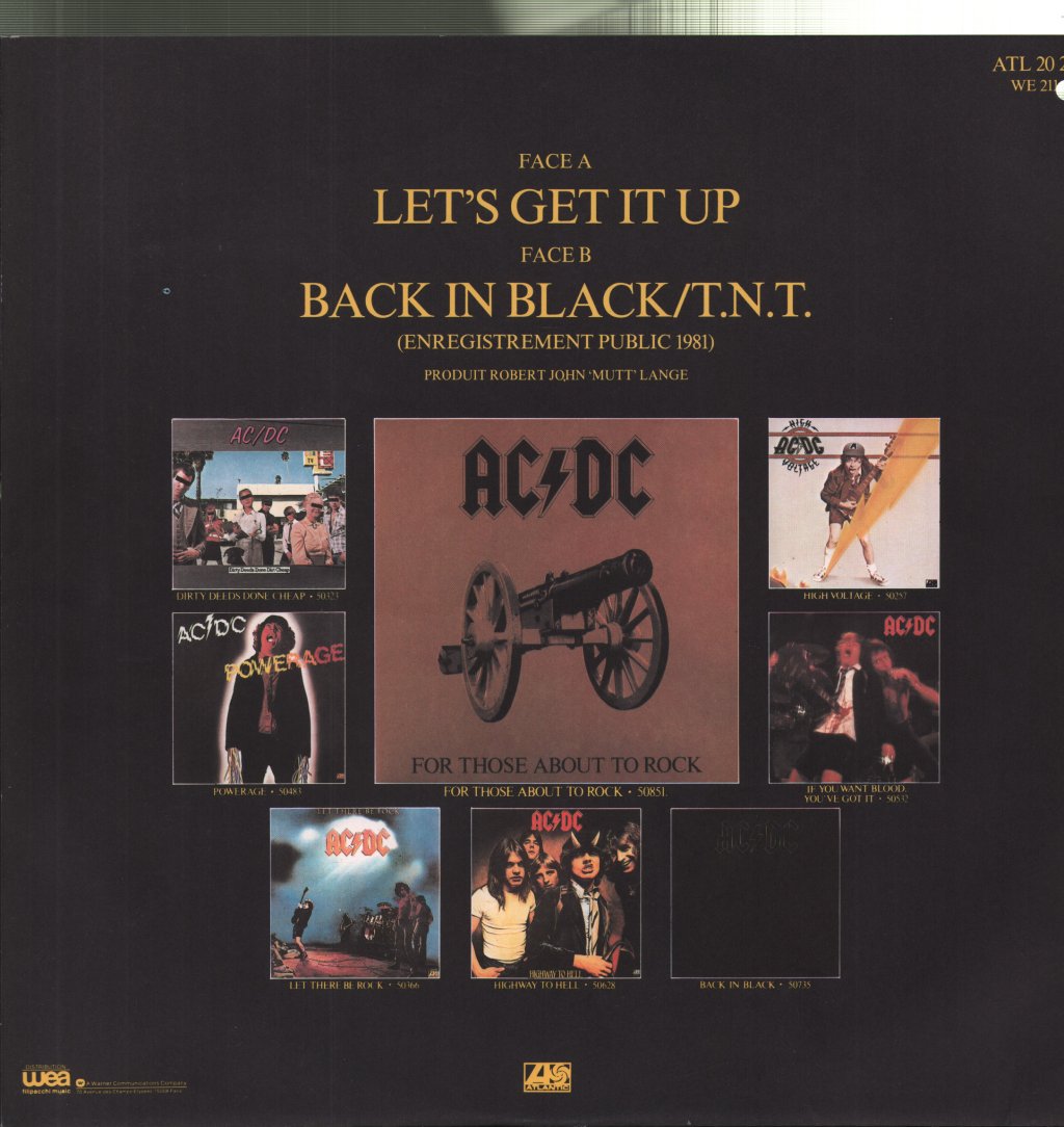 AC/DC - Let's Get It Up - 12 Inch