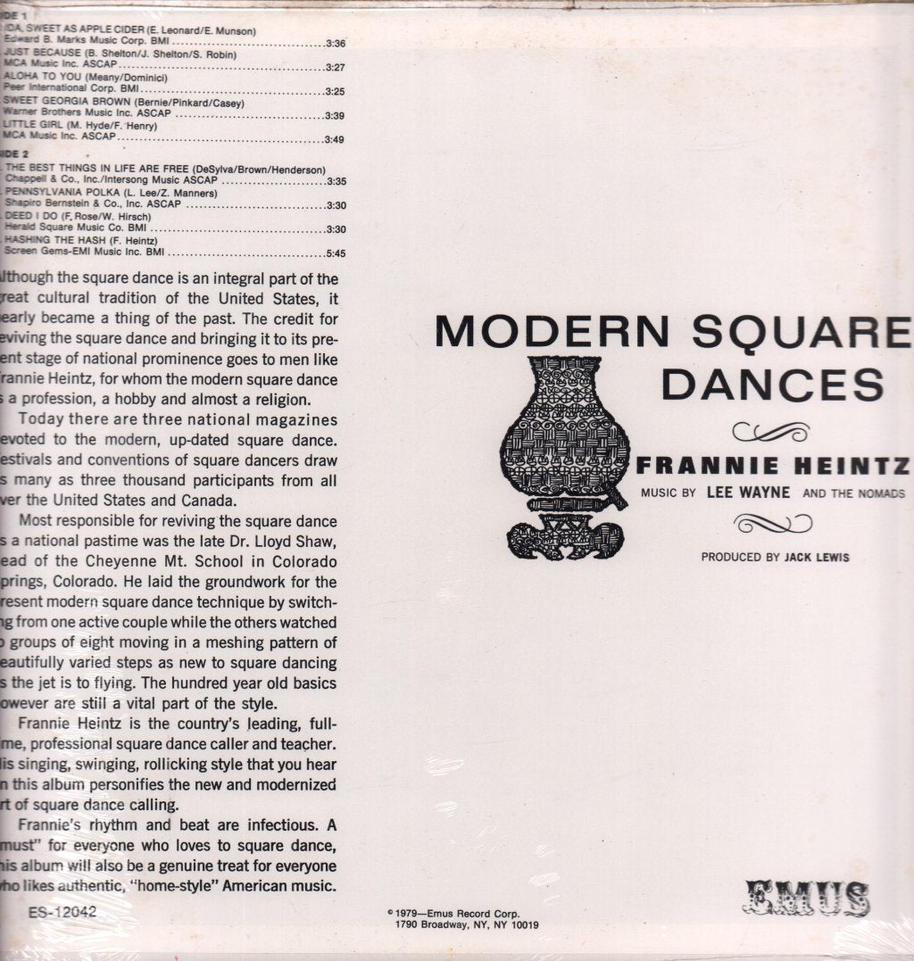 frannie heintz / Lee Wayne And The Nomads - Modern Square Dances - Lp