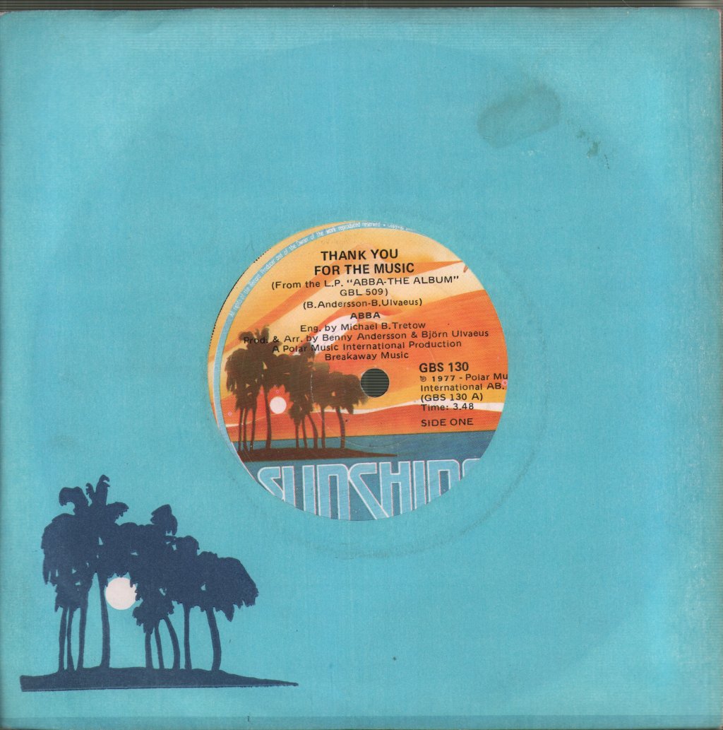 ABBA - Eagle / Thank You For The Music - 7 Inch