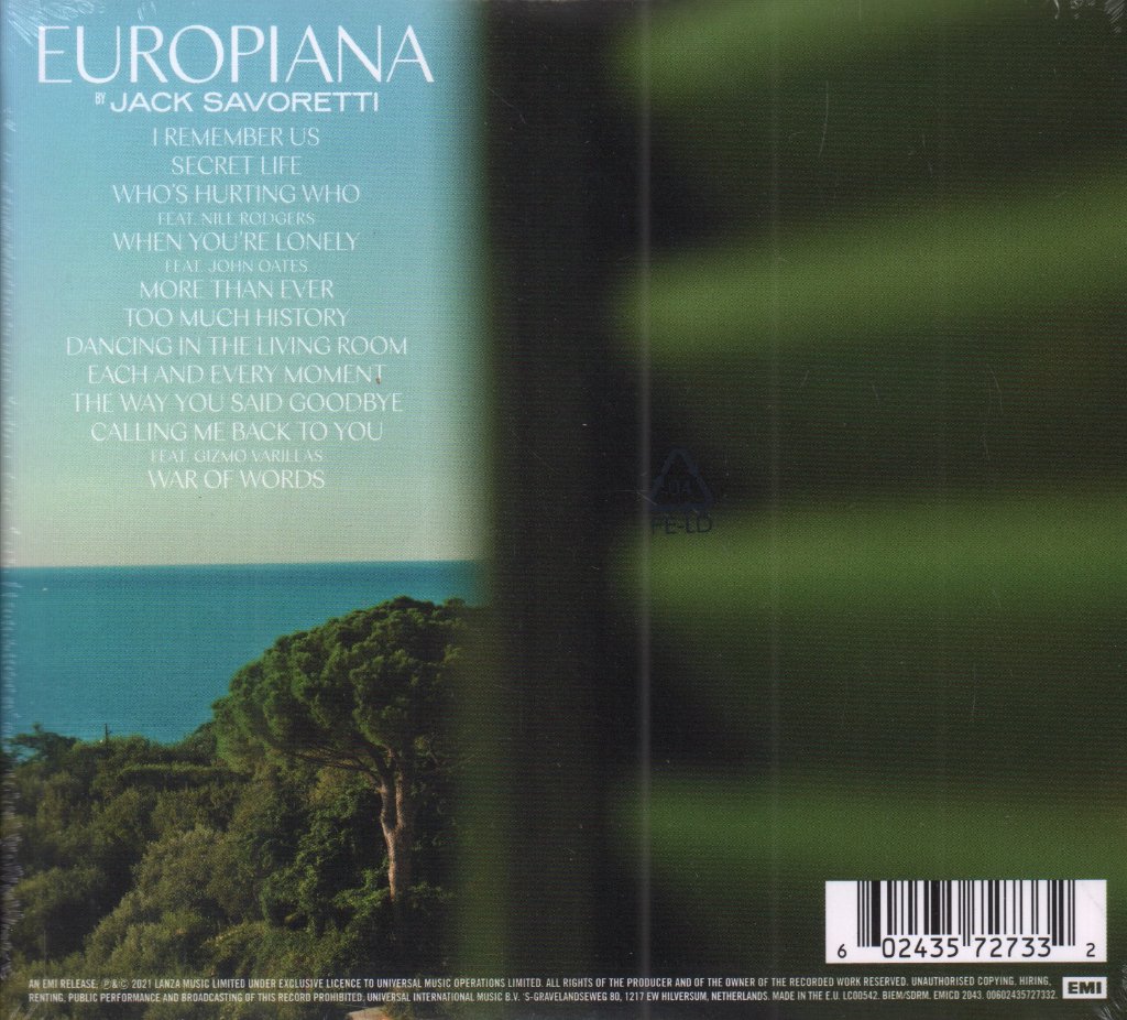 Jack Savoretti - Europiana - Cd