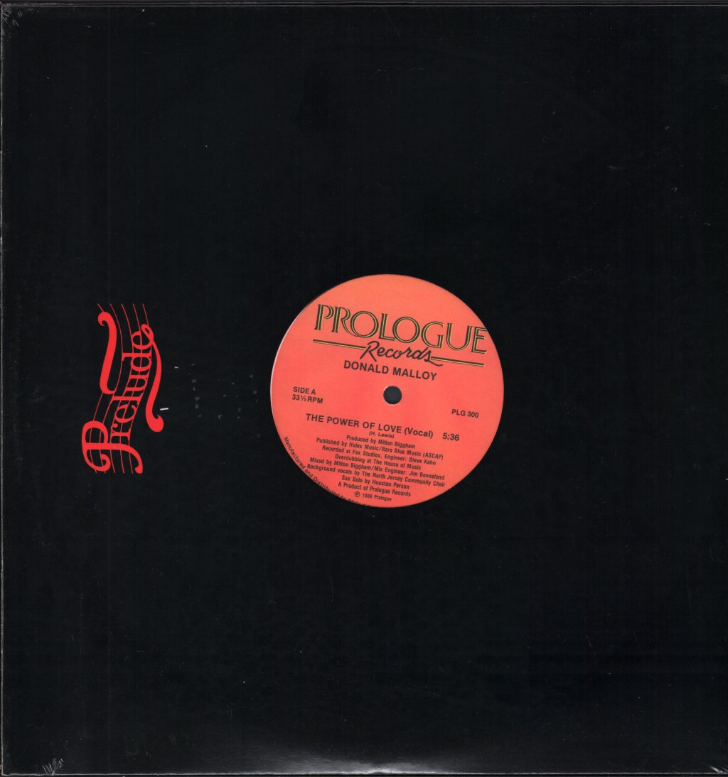 Donald Malloy - Power Of Love - 12 Inch