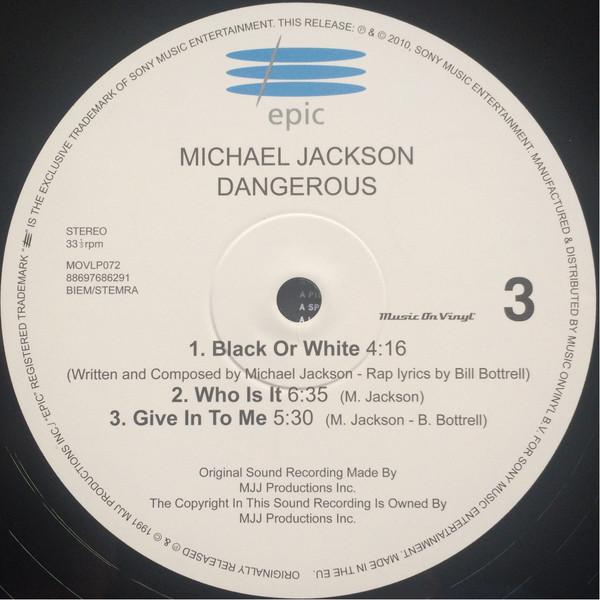 Michael Jackson - Dangerous - Double Lp