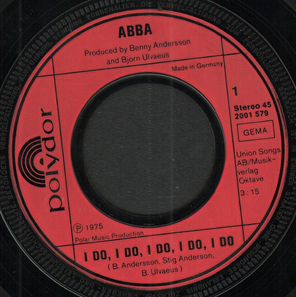 ABBA - I Do, I Do, I Do, I Do, I Do - 7 Inch