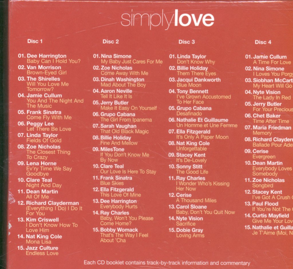 Various Artists - Simply Love - Cd Set