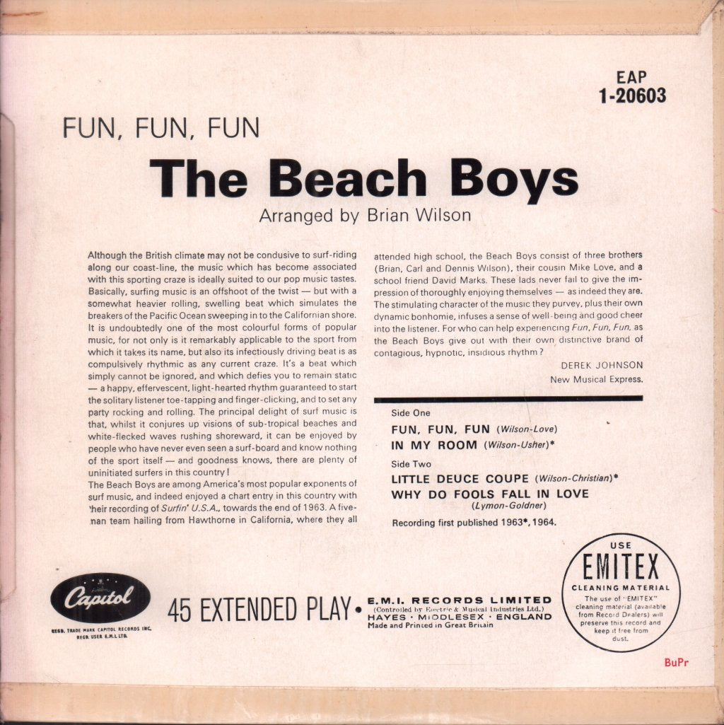 Beach Boys - Fun Fun Fun - 7 Inch