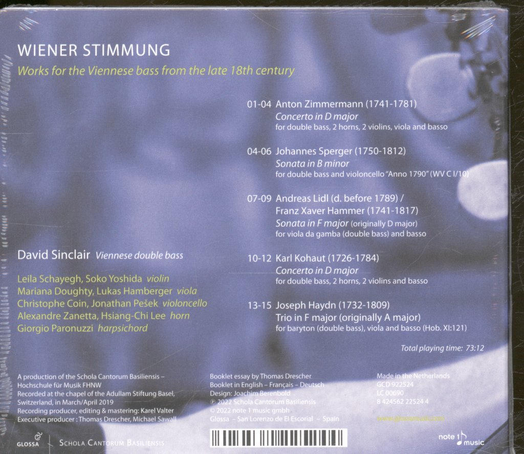 David Sinclair - Wiener Stimmung - Cd