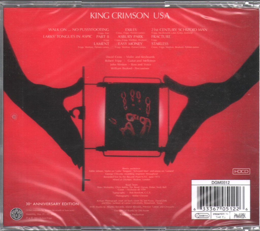 King Crimson - USA - Cd