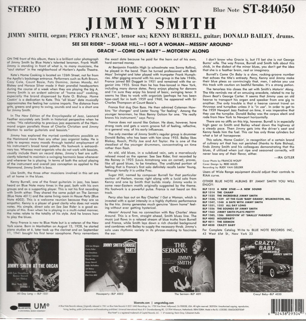 Jimmy Smith - Home Cookin' - Lp