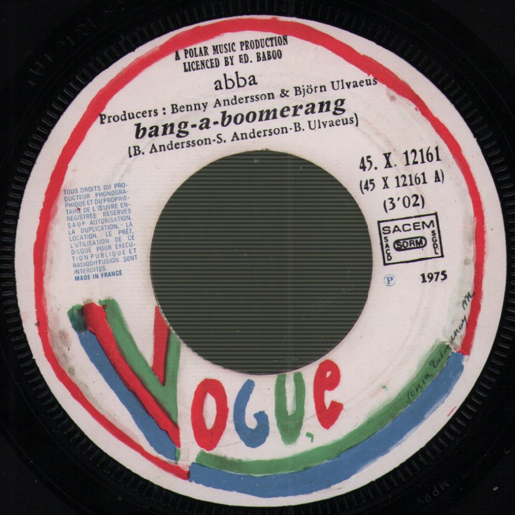 ABBA - Bang-A-Boomerang - 7 Inch