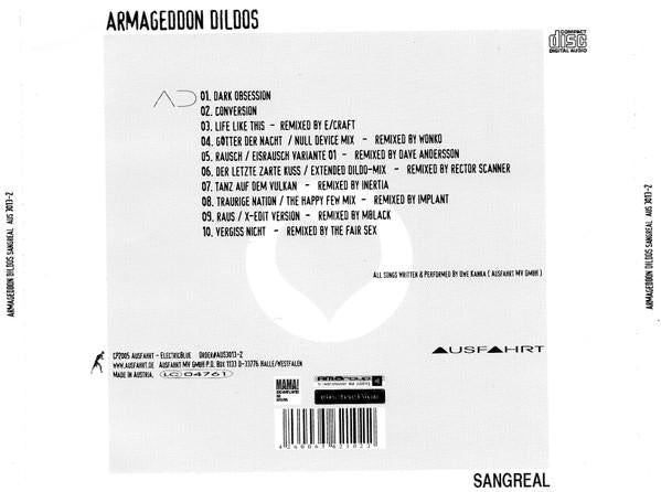 Armageddon Dildos - Sangreal - Cd