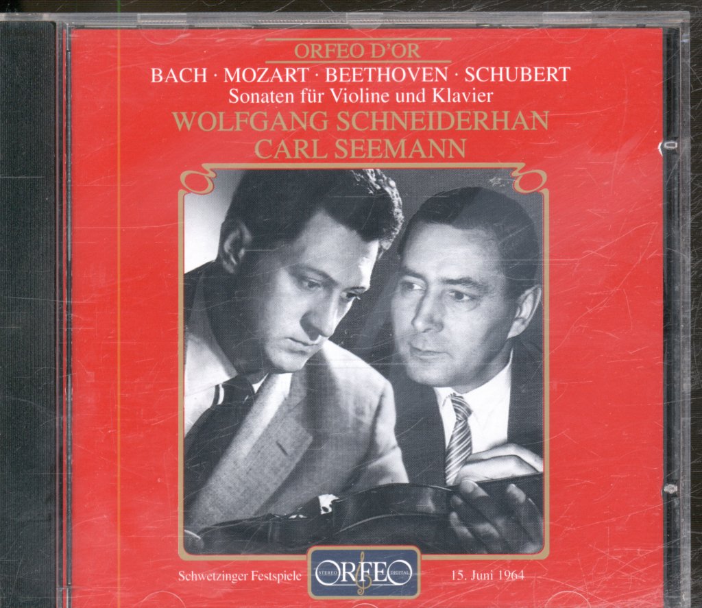 Wolfgang Schneiderhan / Carl Seemann - Bach / Mozart / Beethoven / Schubert - Cd