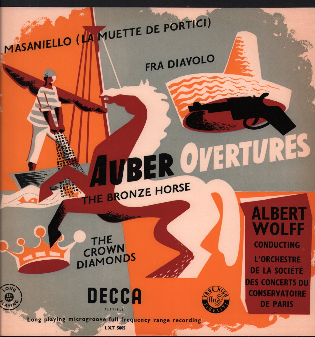 Albert Wolff / L'Orchestre De La Societe Des Concerts Du Conservatoire De Paris - Auber - Overtures - Lp