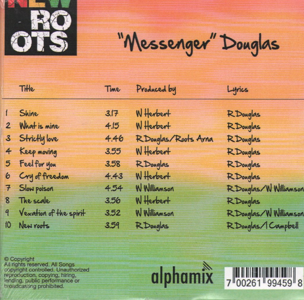 Messenger Douglas - New Roots - Cd