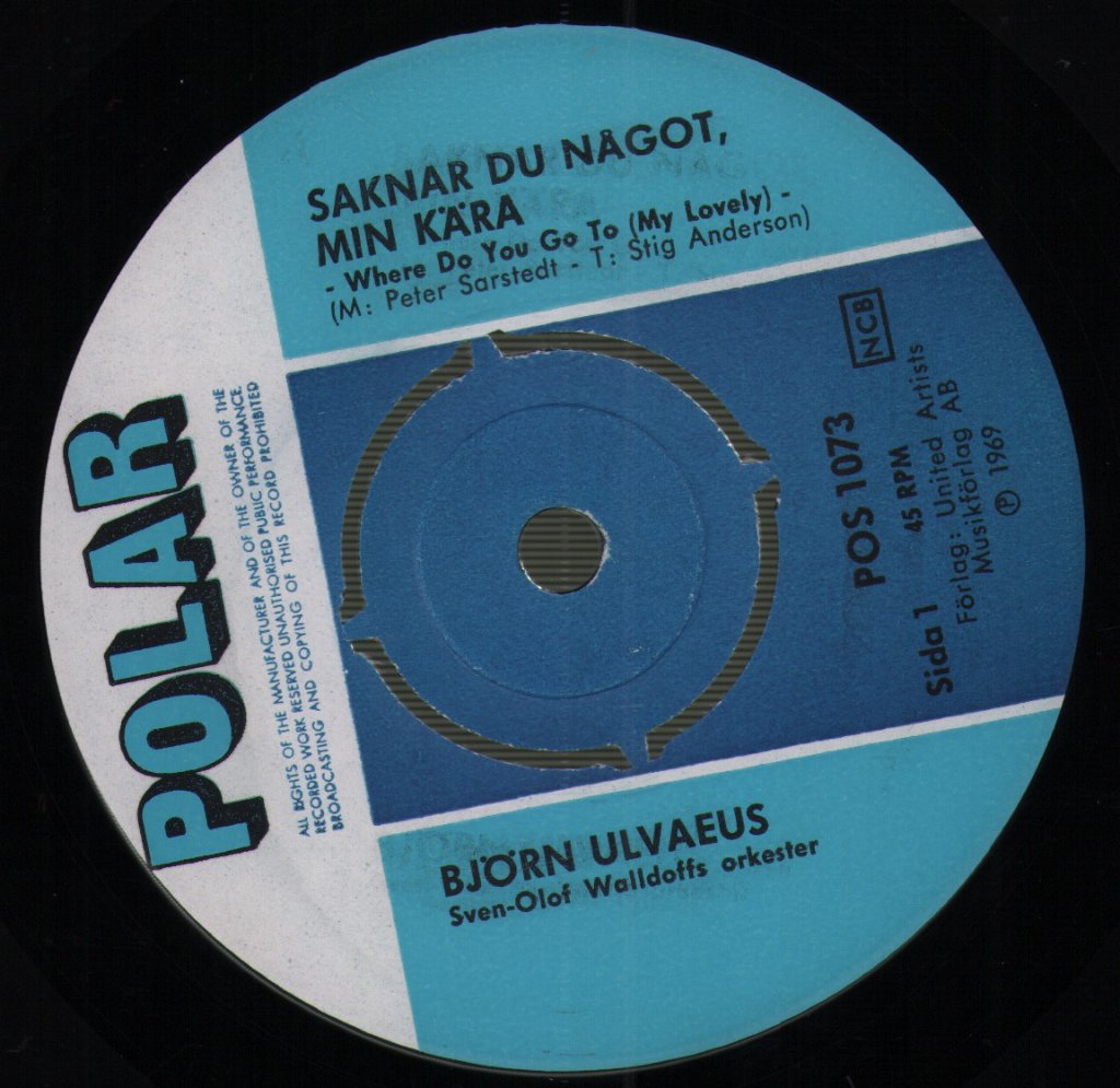 Bjorn Ulvaeus - Saknar Du Något Min Kära? - 7 Inch